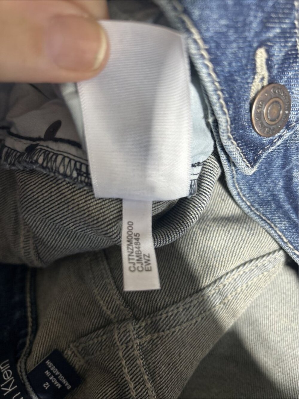 Calvin Klein Jeans Women’s 12 Melody High Waist Straight Leg Casual Denim NWOT - Picture 6 of 6